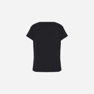 Picture of DIRTY LAUNDRY WOMEN'S V-NECK LINEN BLEND T-SHIRT IN BLACK 2