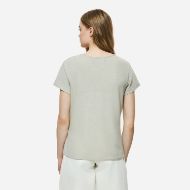 Picture of DIRTY LAUNDRY WOMEN'S V-NECK LINEN BLEND T-SHIRT IN SAND 2