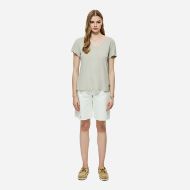 Picture of DIRTY LAUNDRY WOMEN'S V-NECK LINEN BLEND T-SHIRT IN SAND 4