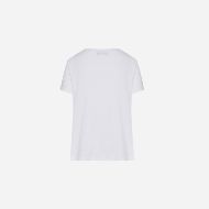 Picture of DIRTY LAUNDRY WOMEN'S V-NECK LINEN BLEND T-SHIRT IN WHITE 8
