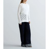 Picture of REPLAY WOMEN'S RIB-KNIT RELAXED-FIT PULLOVER IN NATURAL WHITE 7