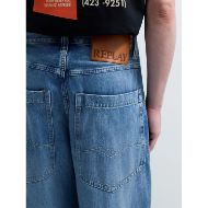 Picture of REPLAY MEN'S FERYS BAGGY FIT JEANS 12 OZ RECYCLED INDIGO COTTON IN MEDIUM BLUE 5