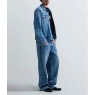 Picture of REPLAY MEN'S FERYS BAGGY FIT JEANS 12 OZ RECYCLED INDIGO COTTON IN MEDIUM BLUE 6