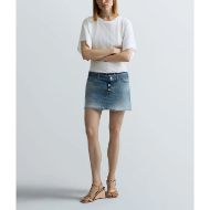 Picture of REPLAY WOMEN'S SLIM-FIT COTTON JERSEY T-SHIRT IN OFF WHITE 6