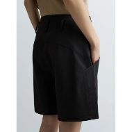 Picture of REPLAY WOMEN'S RELAXED FIT TWILL SHORTS IN BLACK 3