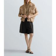 Picture of REPLAY WOMEN'S RELAXED FIT TWILL SHORTS IN BLACK 6