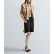 Picture of REPLAY WOMEN'S RELAXED FIT TWILL SHORTS IN BLACK 7