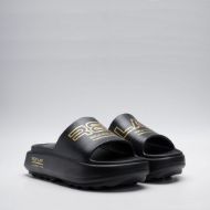Picture of REPLAY WOMEN'S BRIXY PRINT SLIDERS IN BLACK PLATIN 2