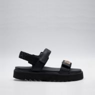 Picture of REPLAY WOMEN'S NEW ALICANTE STRAP SANDALS IN BLACK 1