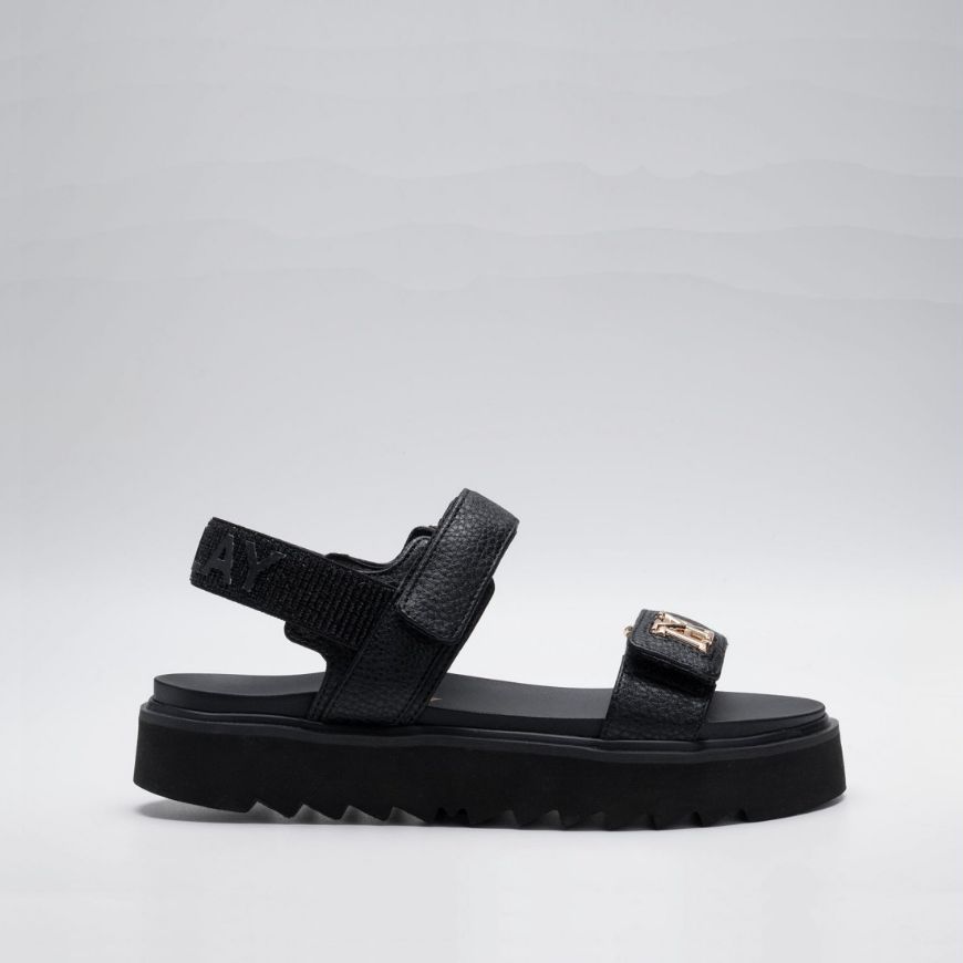Picture of REPLAY WOMEN'S NEW ALICANTE STRAP SANDALS IN BLACK