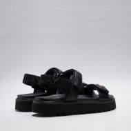 Picture of REPLAY WOMEN'S NEW ALICANTE STRAP SANDALS IN BLACK 3