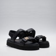 Picture of REPLAY WOMEN'S NEW ALICANTE STRAP SANDALS IN BLACK 2