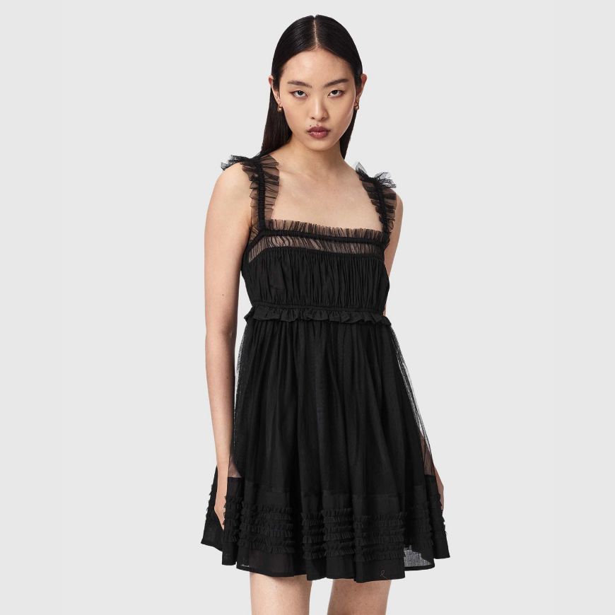 Снимка на ALLSAINTS ДАМСКА РОКЛЯ ANGELA DRESS BLACK