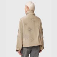 Picture of ALLSAINTS WOMEN'S CLAY PATCH JACKET TAUPE BROWN 3