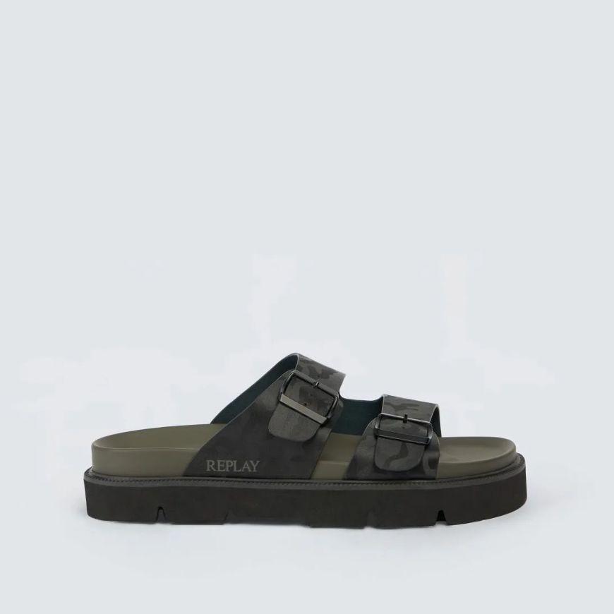 Снимка на REPLAY МЪЖКИ САНДАЛИ HALLAN CAMO LEATHER SANDALS В ЧЕРНО