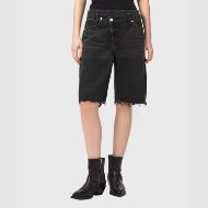 Снимка на ALLSAINTS ДАМСКИ БЕРМУДИ AKI CROSSOVER SHORTS WASHED BLACK 1
