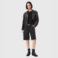 Снимка на ALLSAINTS ДАМСКИ БЕРМУДИ AKI CROSSOVER SHORTS WASHED BLACK 4