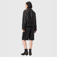 Снимка на ALLSAINTS ДАМСКИ БЕРМУДИ AKI CROSSOVER SHORTS WASHED BLACK 5