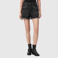 Снимка на ALLSAINTS ДАМСКИ БЕРМУДИ HEIDI STUD SHORTS SHADOW BLACK 1