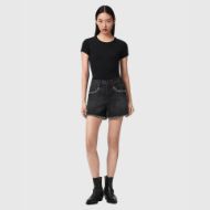 Снимка на ALLSAINTS ДАМСКИ БЕРМУДИ HEIDI STUD SHORTS SHADOW BLACK 3