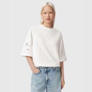 Picture of ALLSAINTS WOMEN'S LOLA AMELIE T-SHIRT OPTIC WHITE 4