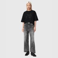 Picture of ALLSAINTS WOMEN'S ICON AMELIE T-SHIRT BLACK 5