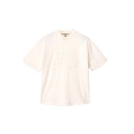 Picture of ALLSAINTS WOMEN'S INSIGNIA ETTA T-SHIRT MALLOW WHITE 5