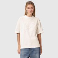 Picture of ALLSAINTS WOMEN'S INSIGNIA ETTA T-SHIRT MALLOW WHITE 1