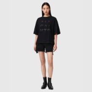 Picture of ALLSAINTS WOMEN'S STACKS AMELIE T-SHIRT BLACK 3