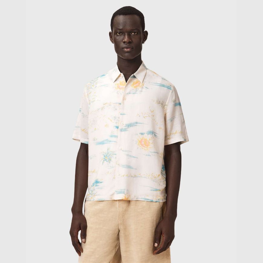 Снимка на ALLSAINTS МЪЖКА РИЗА BREEZER SHORT SLEEVE SHIRT CANDY YELLOW