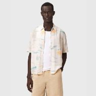 Снимка на ALLSAINTS МЪЖКА РИЗА BREEZER SHORT SLEEVE SHIRT CANDY YELLOW 4