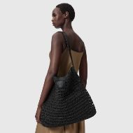 Picture of ALLSAINTS WOMEN'S ASHA PAPER MESH SHOULDER BAG BLACK 6