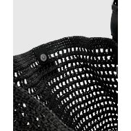 Picture of ALLSAINTS WOMEN'S ASHA PAPER MESH SHOULDER BAG BLACK 3