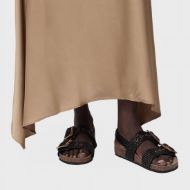 Picture of ALLSAINTS WOMEN'S STAFFA RAFFIA SANDAL BLACK/BLACK 2