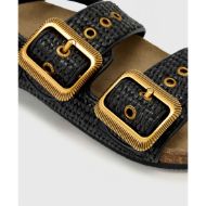 Picture of ALLSAINTS WOMEN'S STAFFA RAFFIA SANDAL BLACK/BLACK 4