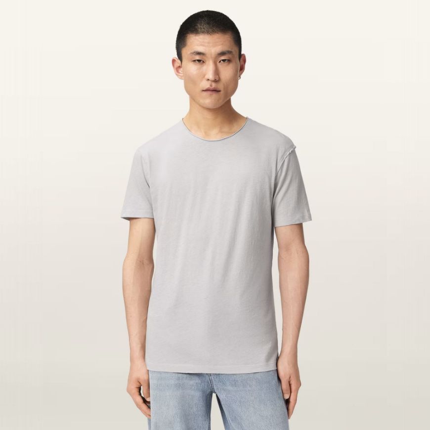 Снимка на ALLSAINTS МЪЖКА БЛУЗА FIGURE SHORT SLEEVE CREW PEBBLE GREY