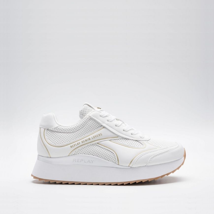 Picture of REPLAY WOMEN'S PENNY RISE SNEAKERS IN WHITE
