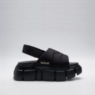 Picture of REPLAY WOMEN'S NUTSY - SLIDE SOFT PADDED PU UPPER MULES IN BLACK 1