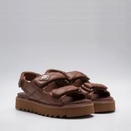 Picture of REPLAY WOMEN'S NEW ALICANTE TRIMS FLAT SANDALS IN BROWN 2