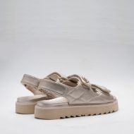 Picture of REPLAY WOMEN'S NEW ALICANTE TRIMS FLAT SANDALS IN PLATIN 3