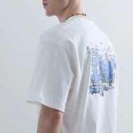 Снимка на REPLAY МЪЖКА БЛУЗА COTTON T-SHIRT В БЯЛО 5