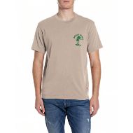 Снимка на REPLAY МЪЖКА БЛУЗА RUSTIC JERSEY T-SHIRT WITH PALMS PRINT В ТАУП 1