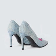 Снимка на REPLAY ДАМСКИ ОБУВКИ  MARTINE DENIM 3 POINTED-TOE PUMPS В СВЕТЪЛ ДЕНИМ 3