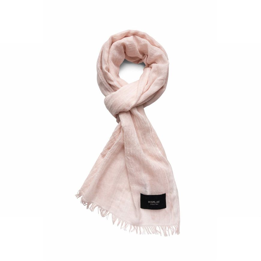 Picture of REPLAY UNISEX FADED BLENDED WOOL SCARF IN MOONLIGHT