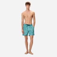 Снимка на DIRTY LAUNDRY МЪЖКИ БАНСКИ THE GEOMETRIC SWIM TRUNKS TEAL 4