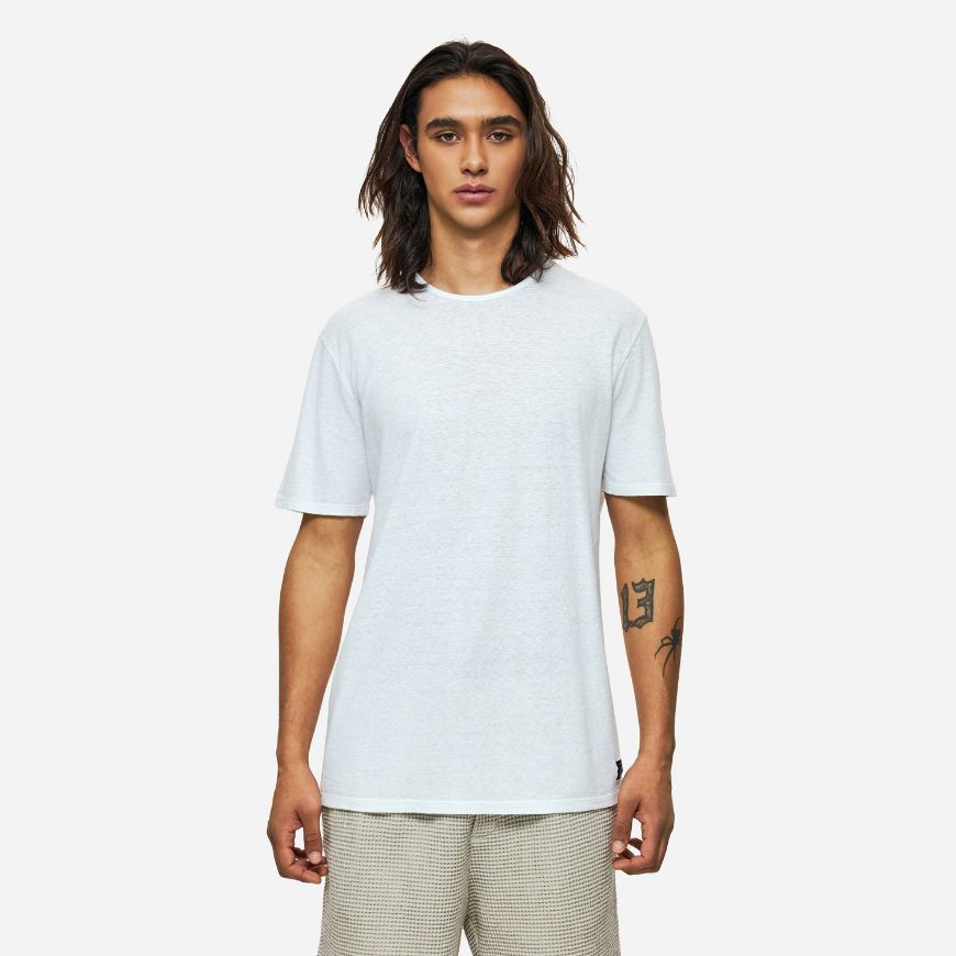 Снимка на DIRTY LAUNDRY МЪЖКА БЛУЗА LINEN T-SHIRT В БЯЛО