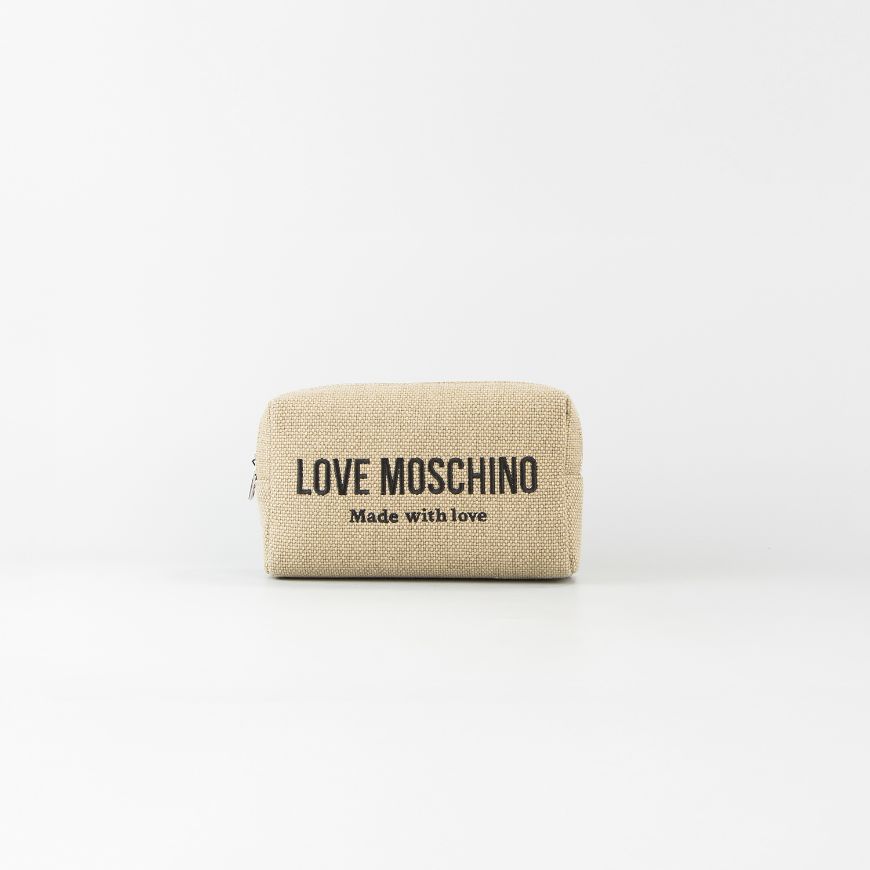 Снимка на LOVE MOSCHINO ДАМСКИ КОЗМЕТИЧЕН НЕСЕСЕР CANVAS SIGNATURE LOVE В БЕЖОВО