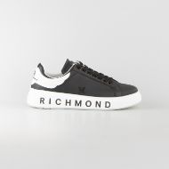 Снимка на JOHN RICHMOND МЪЖКИ ОБУВКИ JR ONE LEATHER SNEAKERS WITH METAL ACCESSORY AND LOGO PRINT - ЧЕРНО/БЯЛО 1