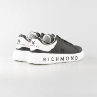 Снимка на JOHN RICHMOND МЪЖКИ ОБУВКИ JR ONE LEATHER SNEAKERS WITH METAL ACCESSORY AND LOGO PRINT - ЧЕРНО/БЯЛО 3