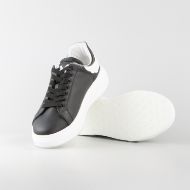 Снимка на JOHN RICHMOND МЪЖКИ ОБУВКИ JR ONE LEATHER SNEAKERS WITH METAL ACCESSORY AND LOGO PRINT - ЧЕРНО/БЯЛО 4